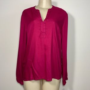 NWT Tommy Hilfiger Women’s Long Sleeve Blouse Sz L